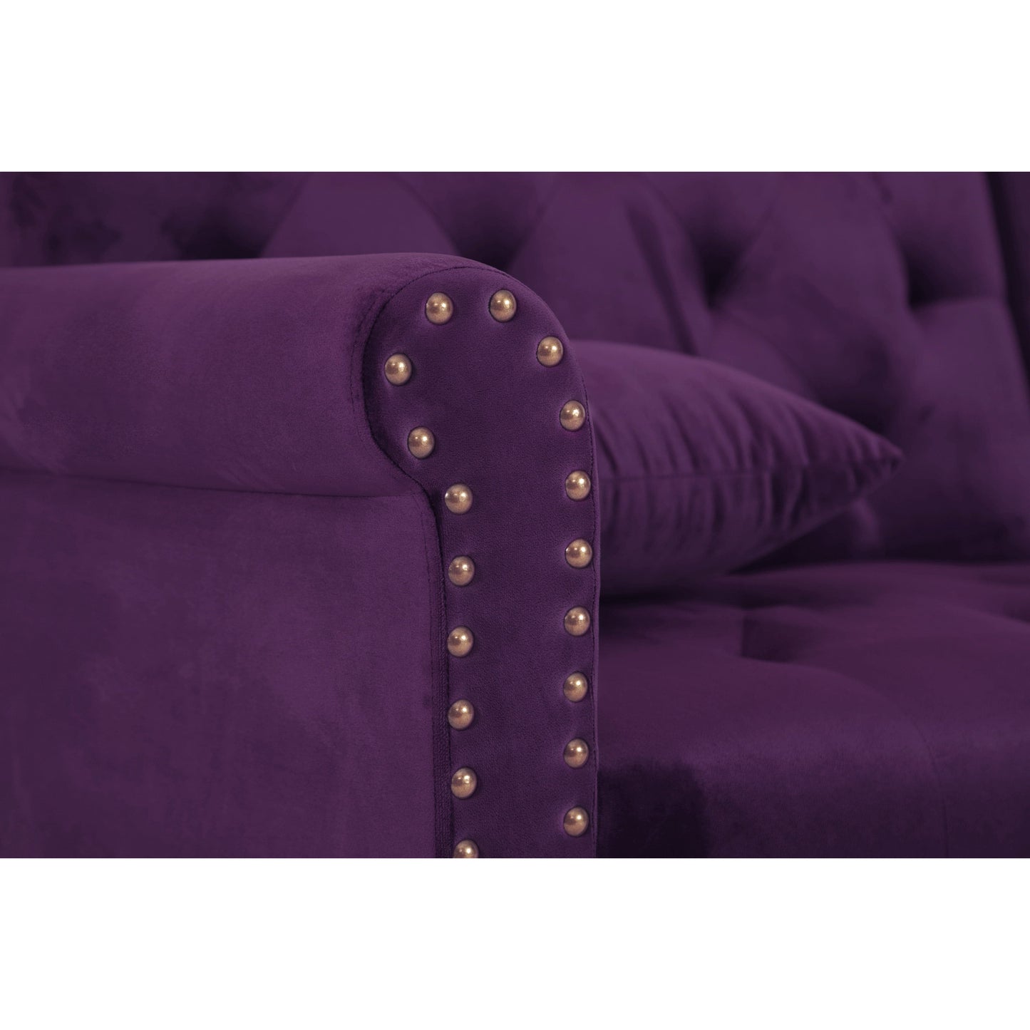 Convertible Sofa bed sleeper velvet- Ships from The US - sofa bed sleeper at TFC&H Co.