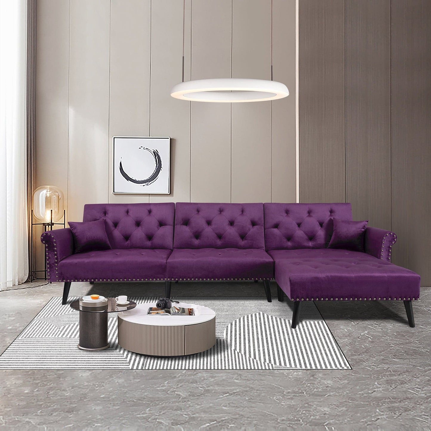Convertible Sofa bed sleeper velvet- Ships from The US - sofa bed sleeper at TFC&H Co.