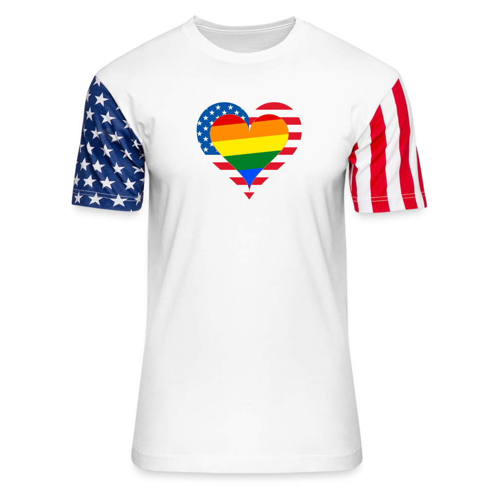 Country & Pride Adult Stars & Stripes T-Shirt | LAT Code Five™ 3976 - Ships from The USA - Adult Stars & Stripes T-Shirt | LAT Code Five™ 3976 at TFC&H Co.