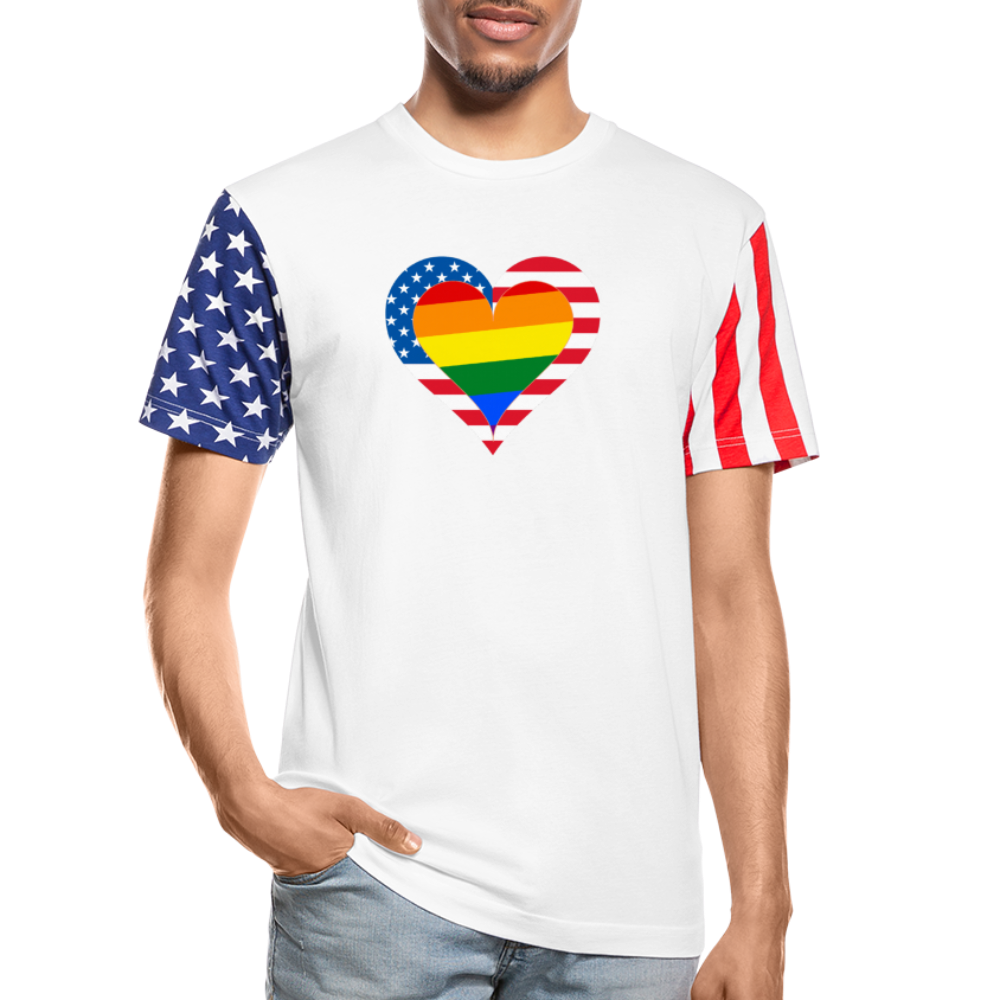 Country & Pride Adult Stars & Stripes T-Shirt | LAT Code Five™ 3976 - Ships from The USA - Adult Stars & Stripes T-Shirt | LAT Code Five™ 3976 at TFC&H Co.