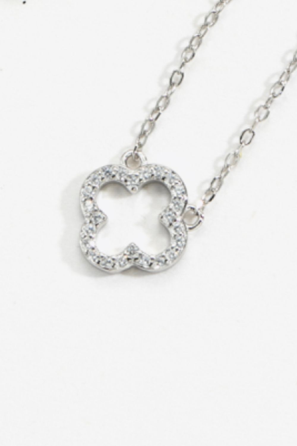 - Inlaid Cubic Zirconia 925 Sterling Silver Necklace - 2 options - necklace at TFC&H Co.