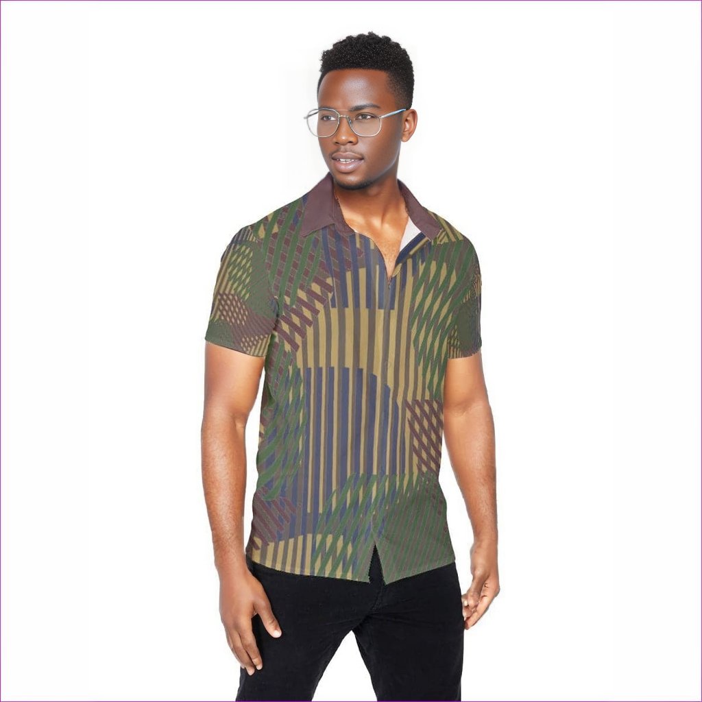 Dark Vivid Weaved Men's Shirt - men's button-up shirt at TFC&H Co.