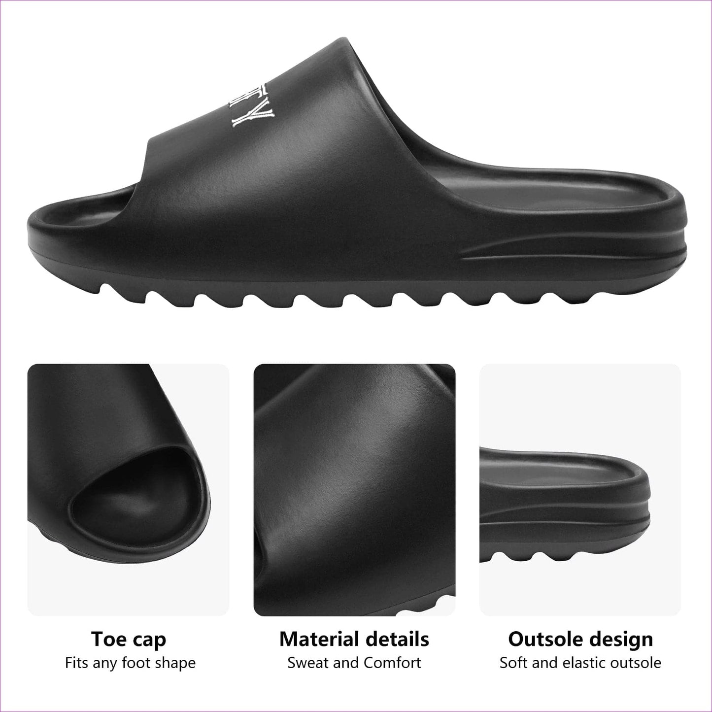 Deity Black Chunk Summer Slides - unisex slides at TFC&H Co.