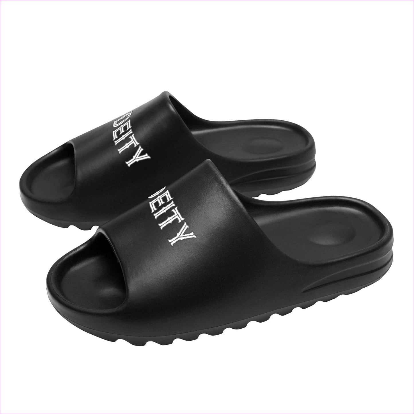 Black Deity Black Chunk Summer Slides - unisex slides at TFC&H Co.