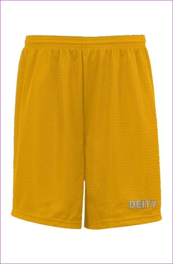 gold - Deity Embroidered Premium Gold Classic Mesh Shorts - unisex shorts at TFC&H Co.