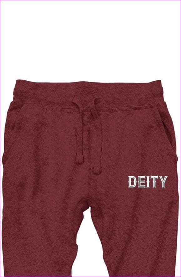 maroon - Deity Maroon Premium Joggers - Unisex Joggers at TFC&H Co.