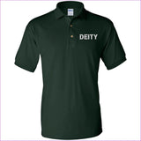Forest Green - Deity Men's Jersey Polo Shirt - Mens Polo Shirts at TFC&H Co.