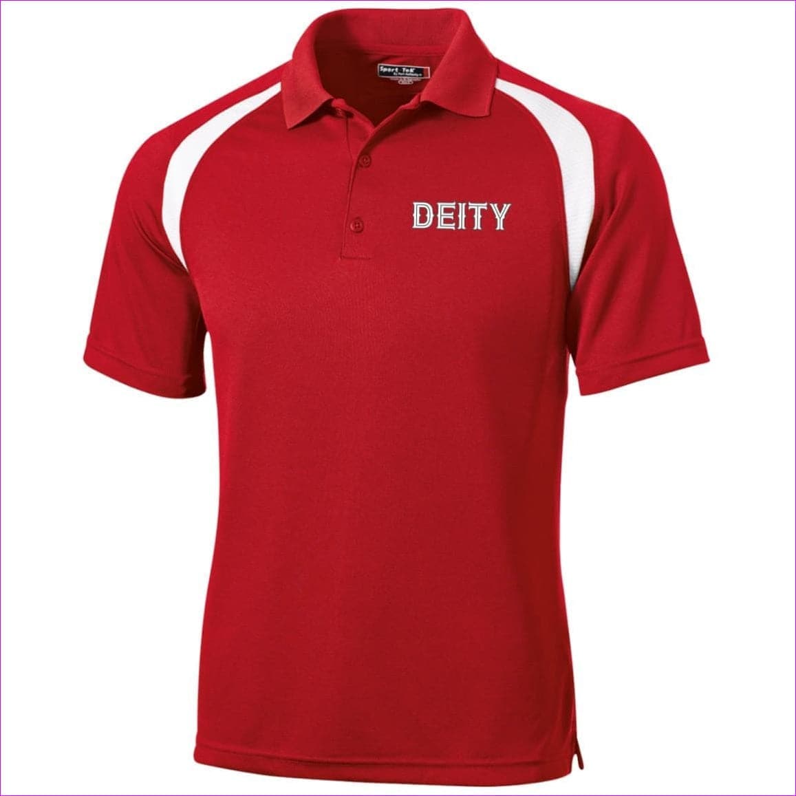 True Red White - Deity Moisture-Wicking Golf Shirt - Mens Polo Shirts at TFC&H Co.