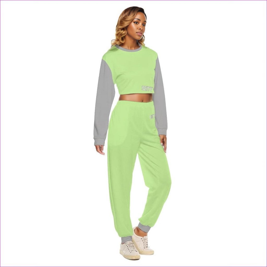 Deity Womens Crop Sweatshirt Set - women's sweatsuit at TFC&H Co.
