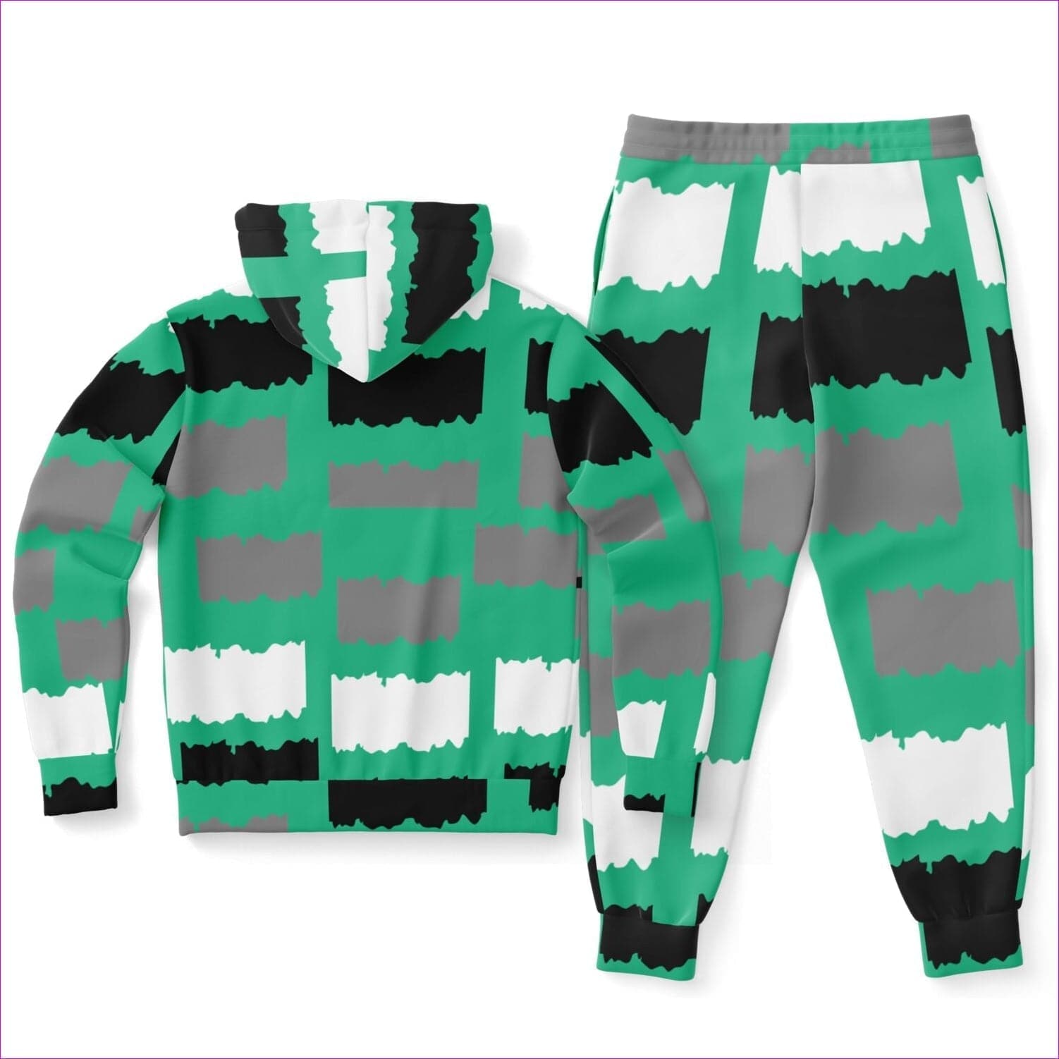 - Deity Womens Premium Fashion Jogging Suit in Emerald - Fashion Hoodie & Jogger - AOP at TFC&H Co.