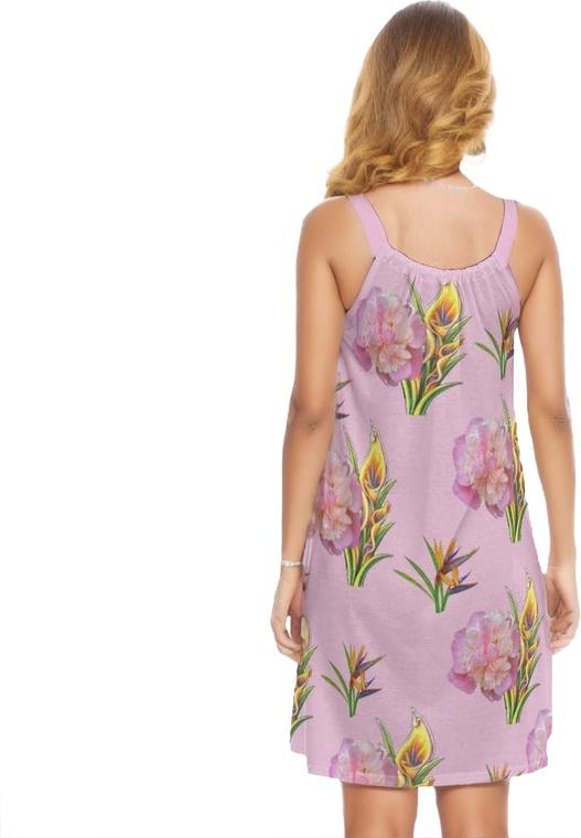 Delightful Womens Sleeveless Cami Dress - women's dress at TFC&H Co.