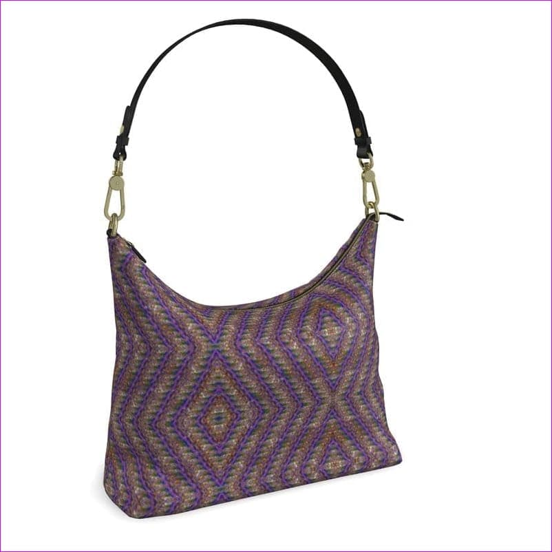 Derma Authentic Leather Square Hobo Bag - handbag at TFC&H Co.