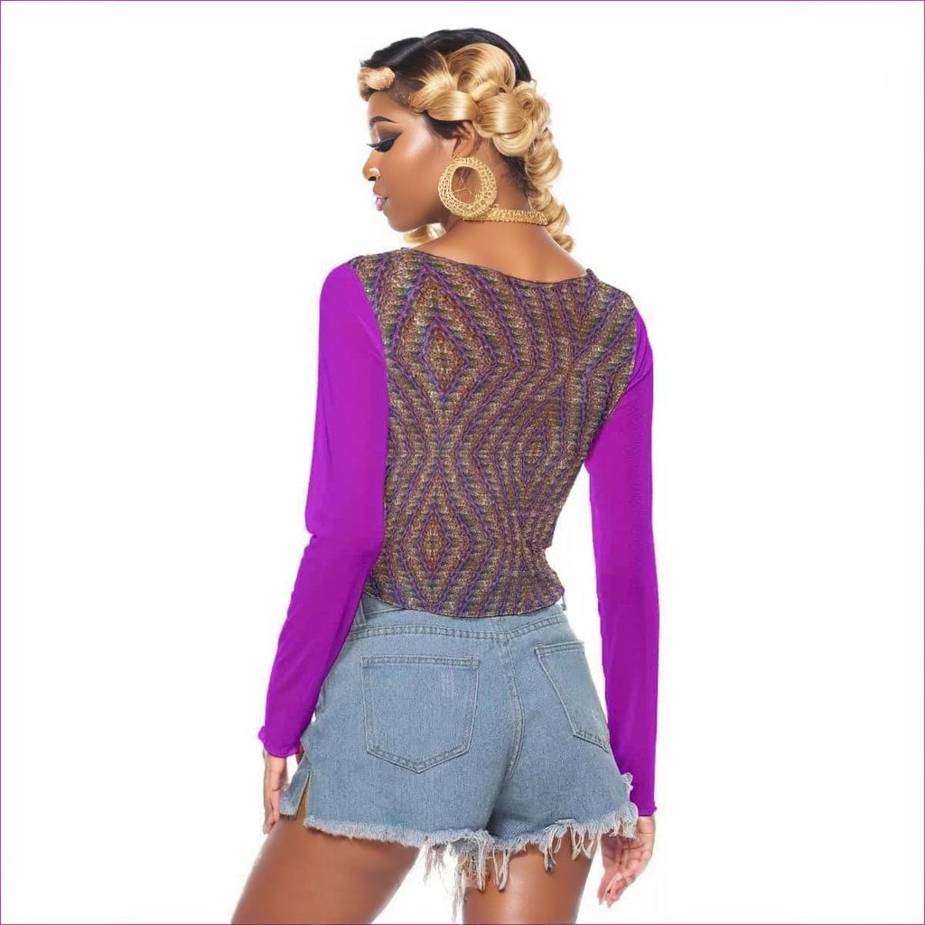 Derma Womens Sheer Mesh Top - women's top at TFC&H Co.