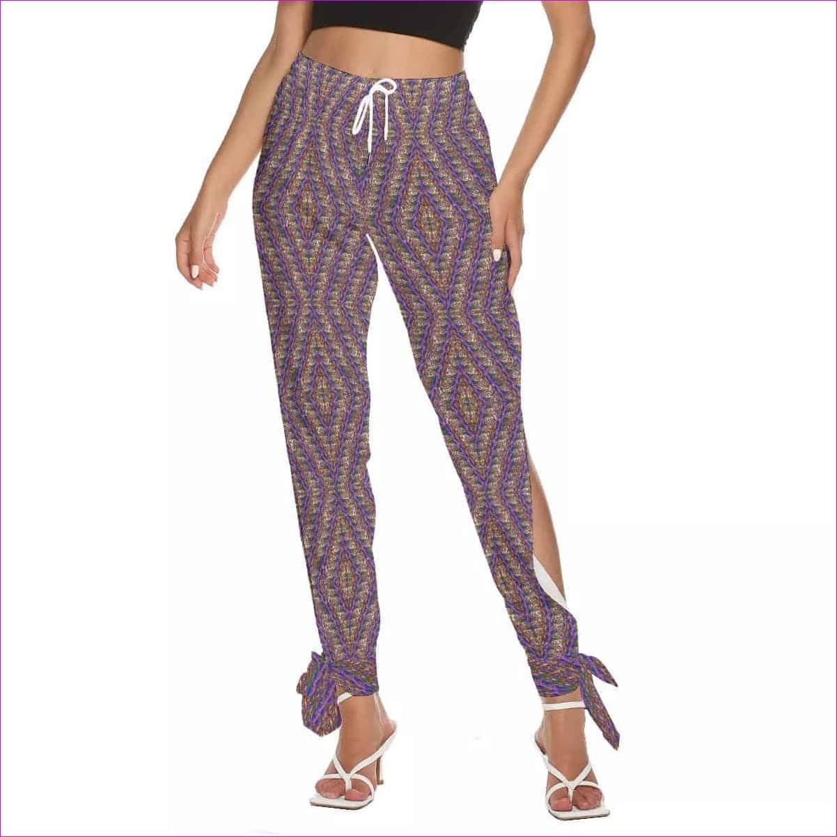 Derma Womens Side Cutout Bottom Strap Pants - women's bottoms at TFC&H Co.