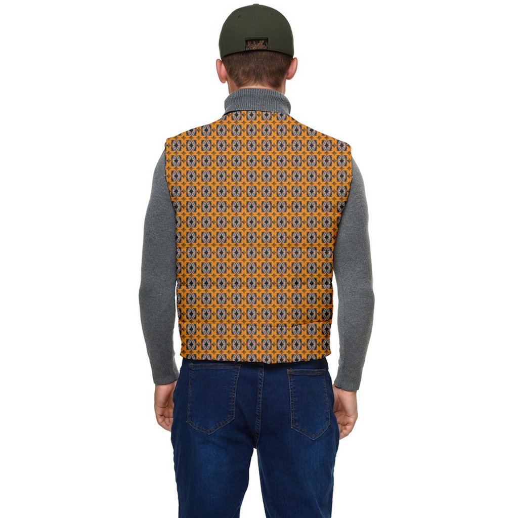 - Diamond Sun Men's Short Button Up Puffer Vest - mens vest at TFC&H Co.