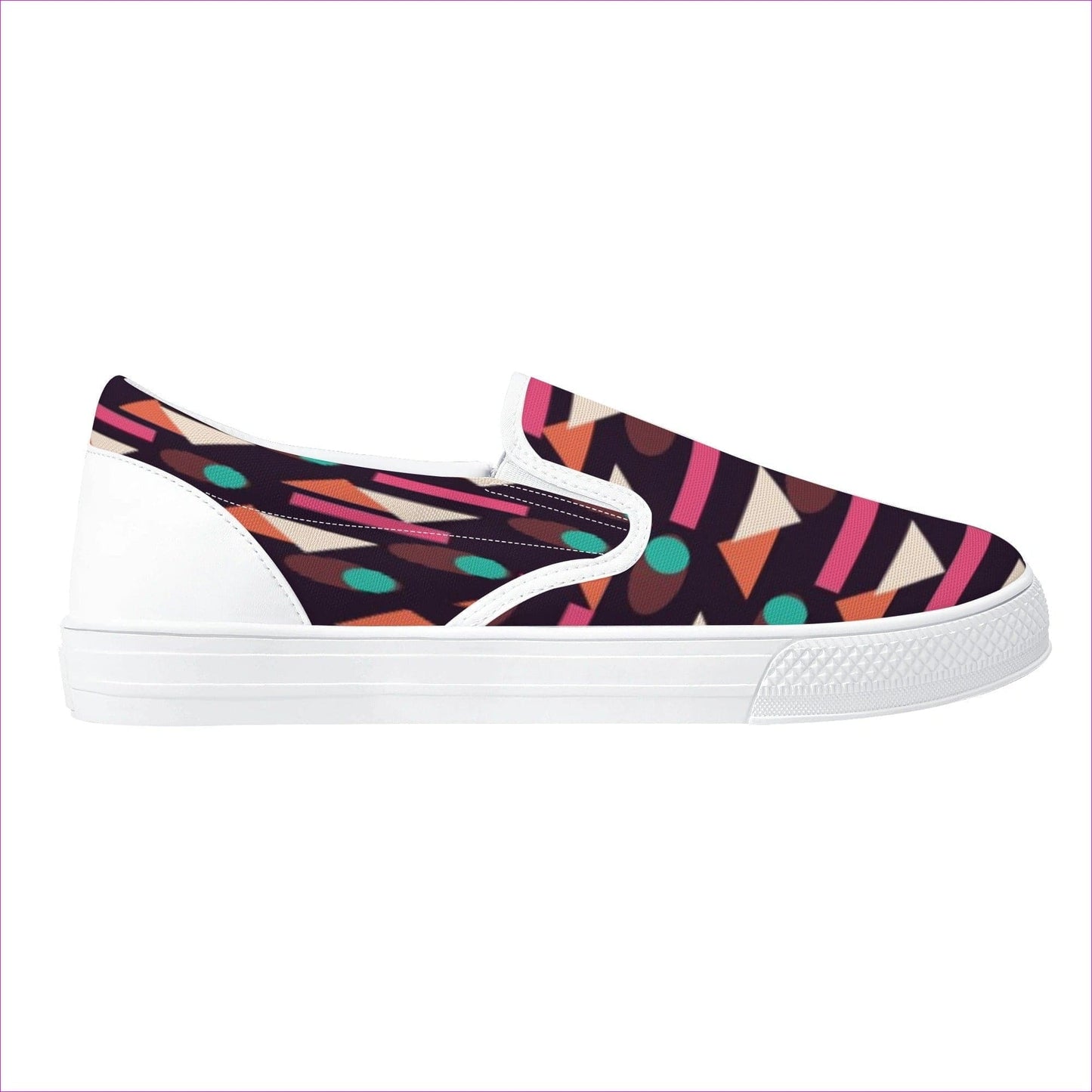 White Disco Womens Slip On Shoes - women's shoes at TFC&H Co.