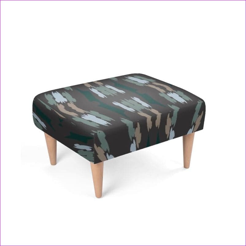 - Earth Tone Burst Bespoke Footstool - furniture at TFC&H Co.