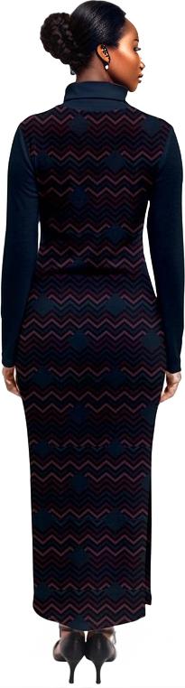 Easy Days Dark Turtleneck Maxi Dress - women's turtleneck dress at TFC&H Co.