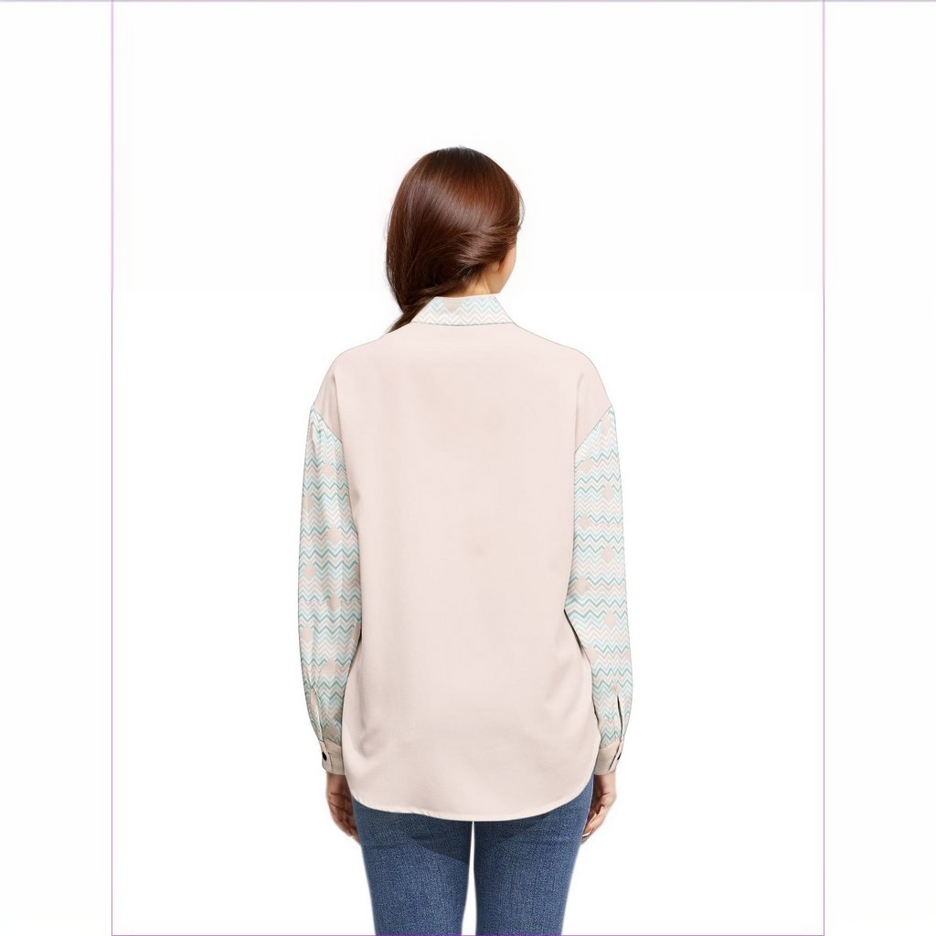 Easy Days Long Sleeve Button Up Casual Shirt Top - women's blouse at TFC&H Co.