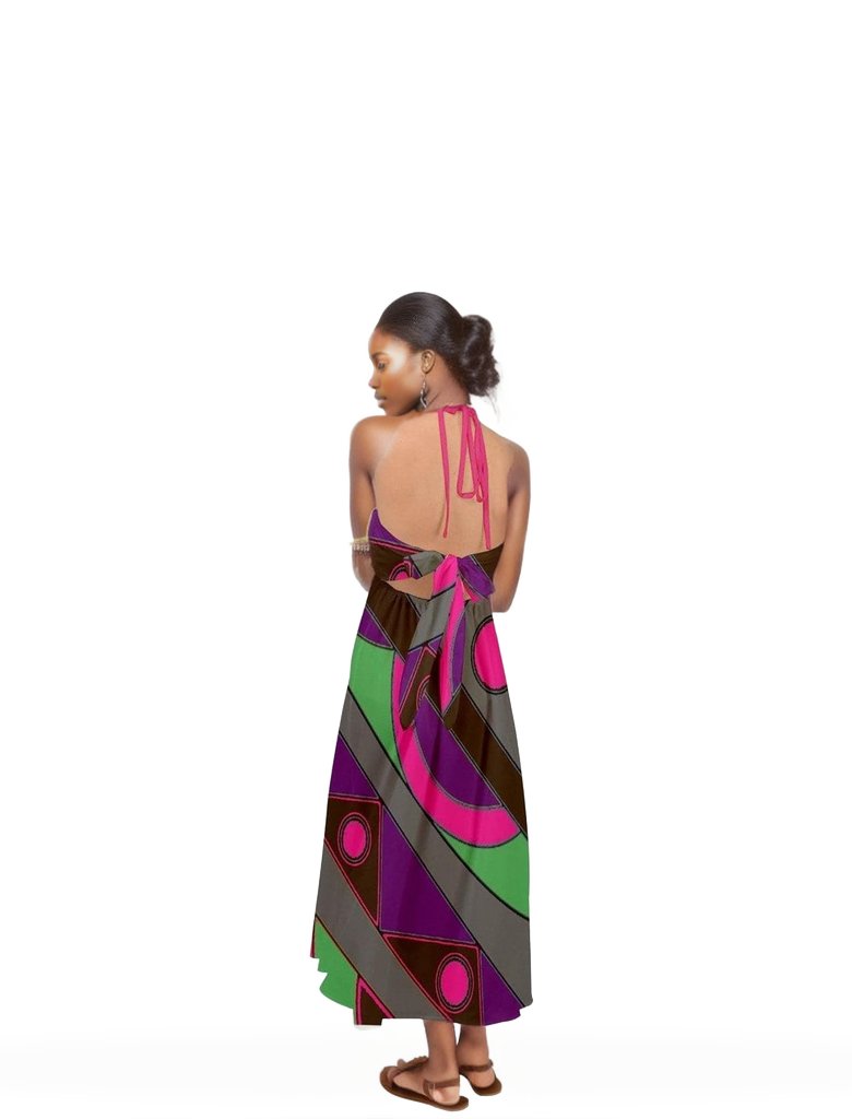 Eccentric Wear Halter Tie Back Dress - women's dress at TFC&H Co.