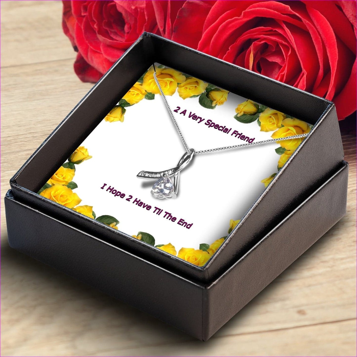 Enchanting Ribbon Necklace- Ships from The US - necklace at TFC&H Co.
