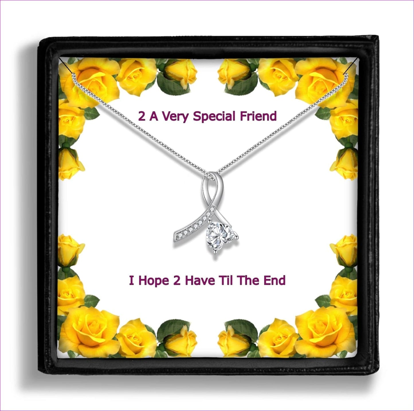 Enchanting Ribbon Necklace- Ships from The US - necklace at TFC&H Co.