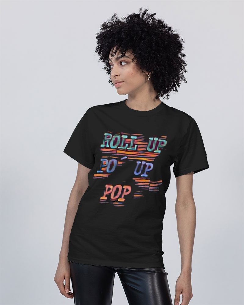 - Roll Up Po' Up Pop Rave Edition Champion Unisex Tee - Unisex T-Shirt at TFC&H Co.