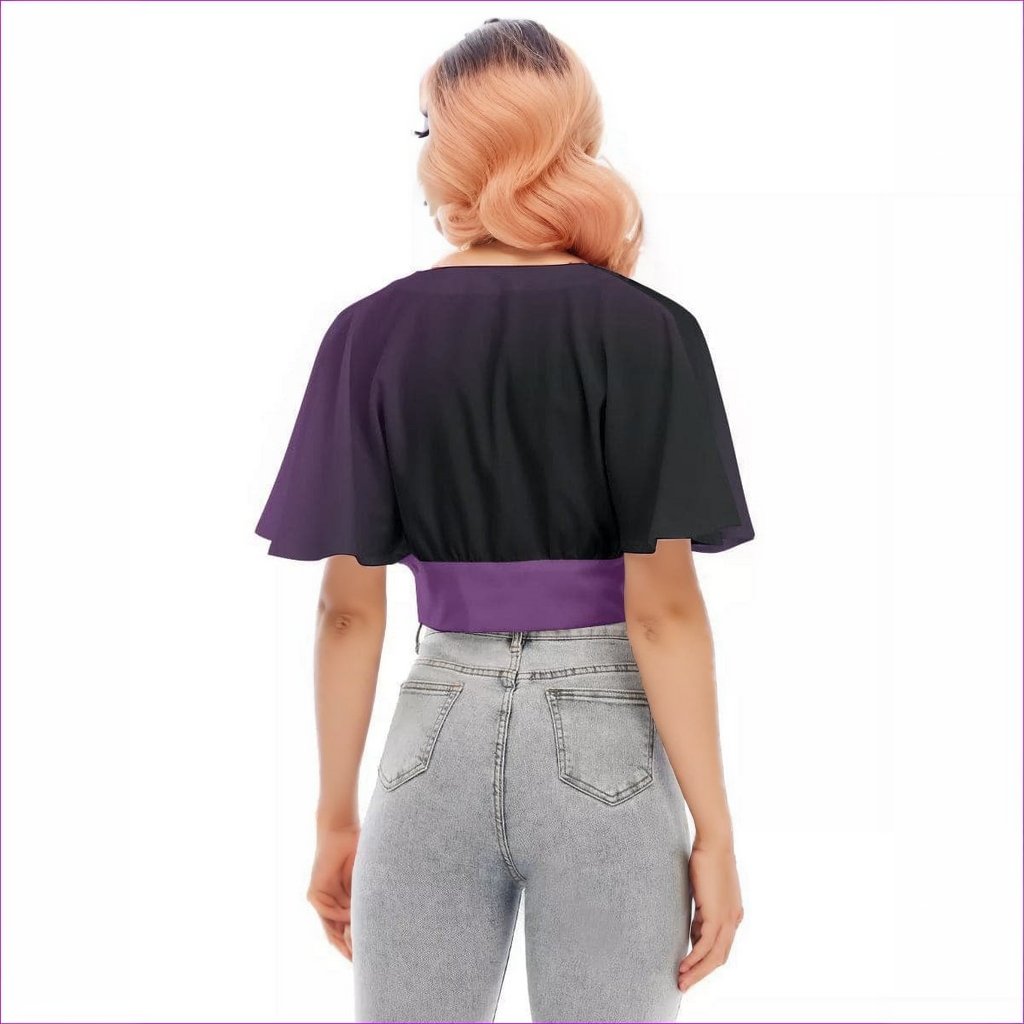 Fade Womens Bat Sleeve Crop Top - women's crop top at TFC&H Co.