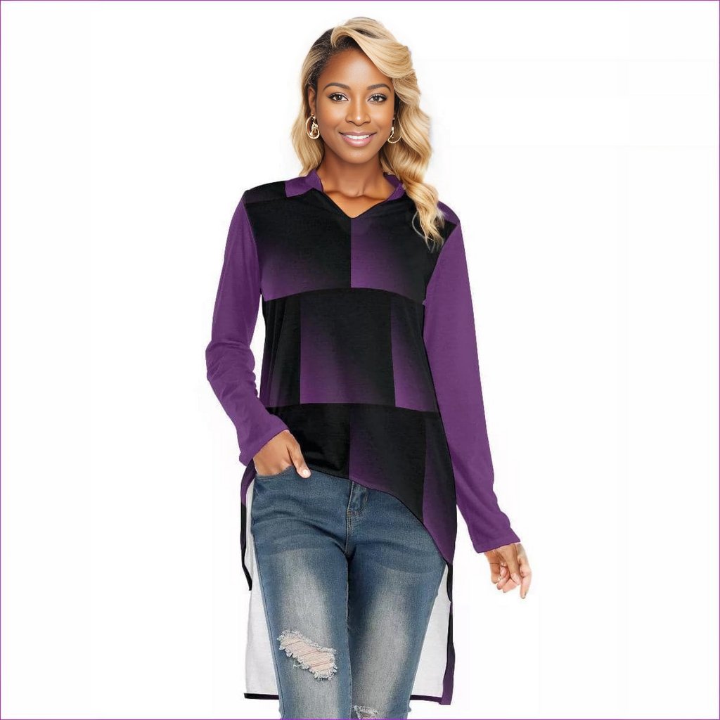 Fade Womens Casual T-shirt With Tail - women's top at TFC&H Co.
