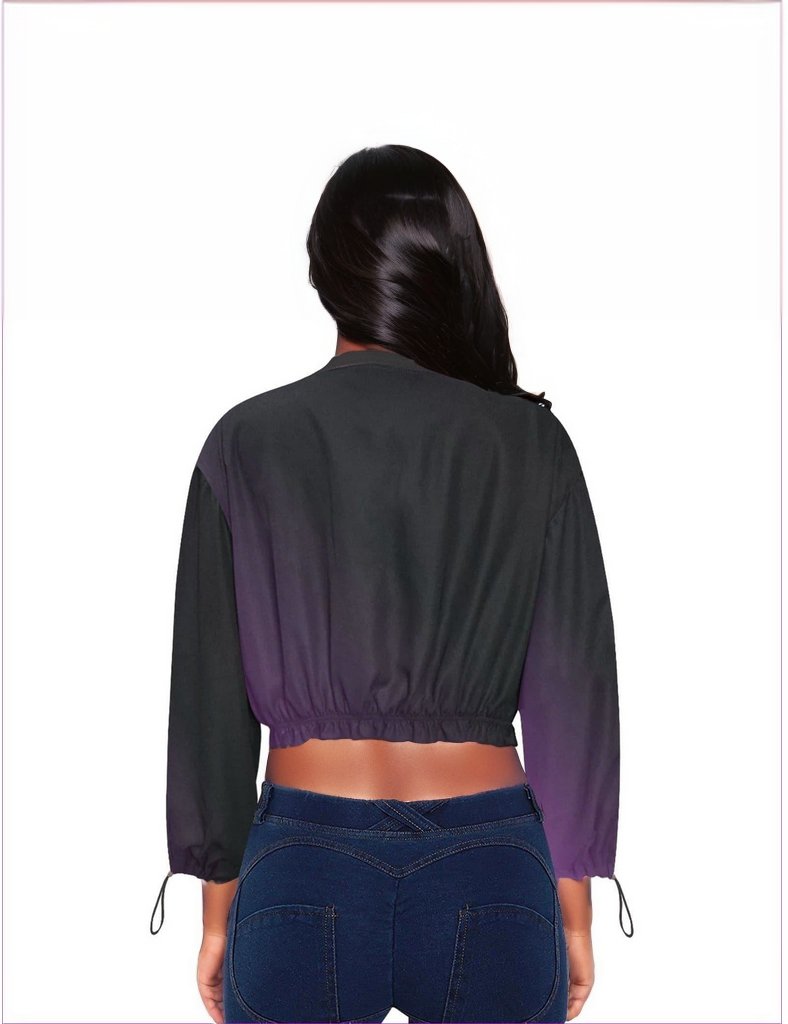 Fade Womens Chiffon Cropped Jacket 2 variations - women's jacket at TFC&H Co.