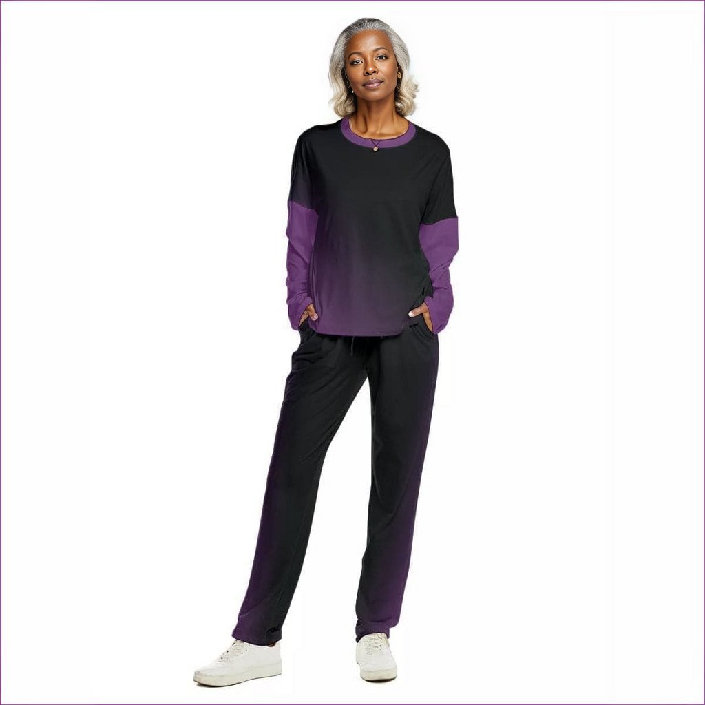 multi-colored Fade Womens Top & Pants Set - women's top & pants set at TFC&H Co.