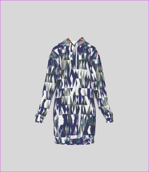 Fractured Womens Fleece Hoodie Dress - women's hoodie dress at TFC&H Co.
