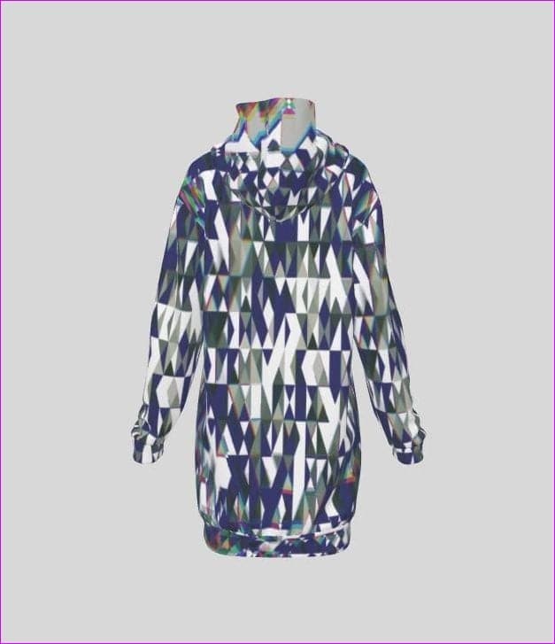 Fractured Womens Fleece Hoodie Dress - women's hoodie dress at TFC&H Co.