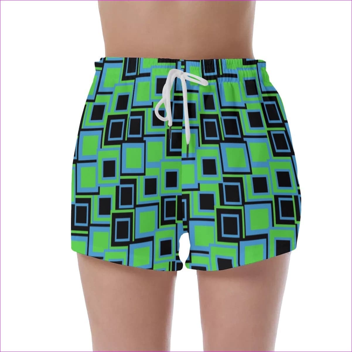 Green - Funky² Womens Beach Shorts - womens shorts at TFC&H Co.