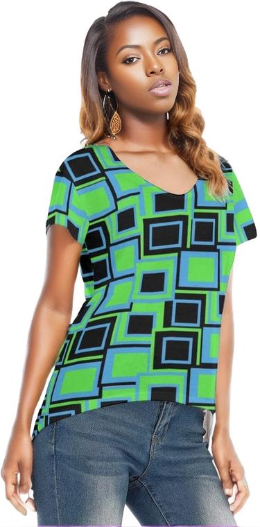 Funky² Womens V-neck T-shirt - women's t-shirt at TFC&H Co.