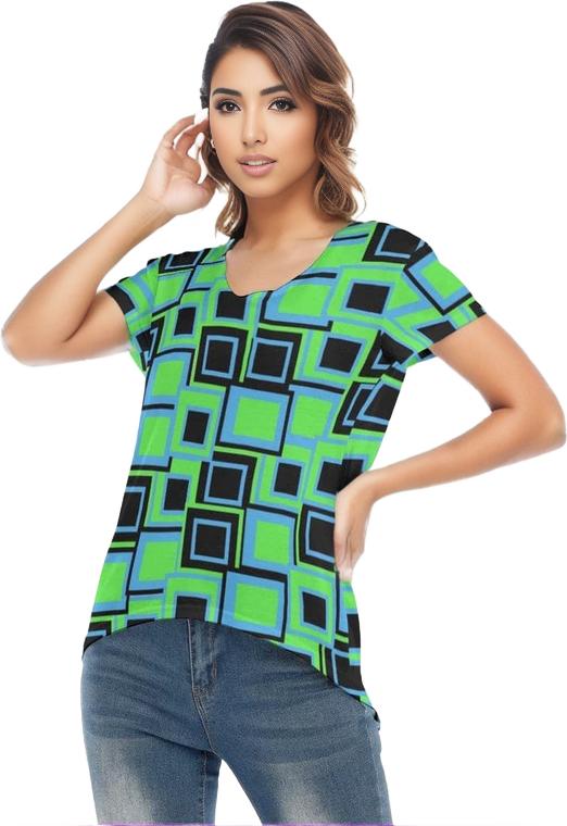 Funky² Womens V-neck T-shirt - women's t-shirt at TFC&H Co.