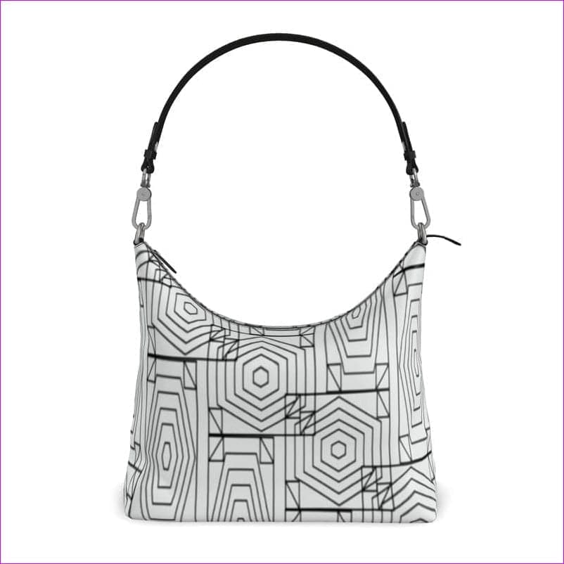 Geode Authentic Leather Square Hobo Bag - handbag at TFC&H Co.