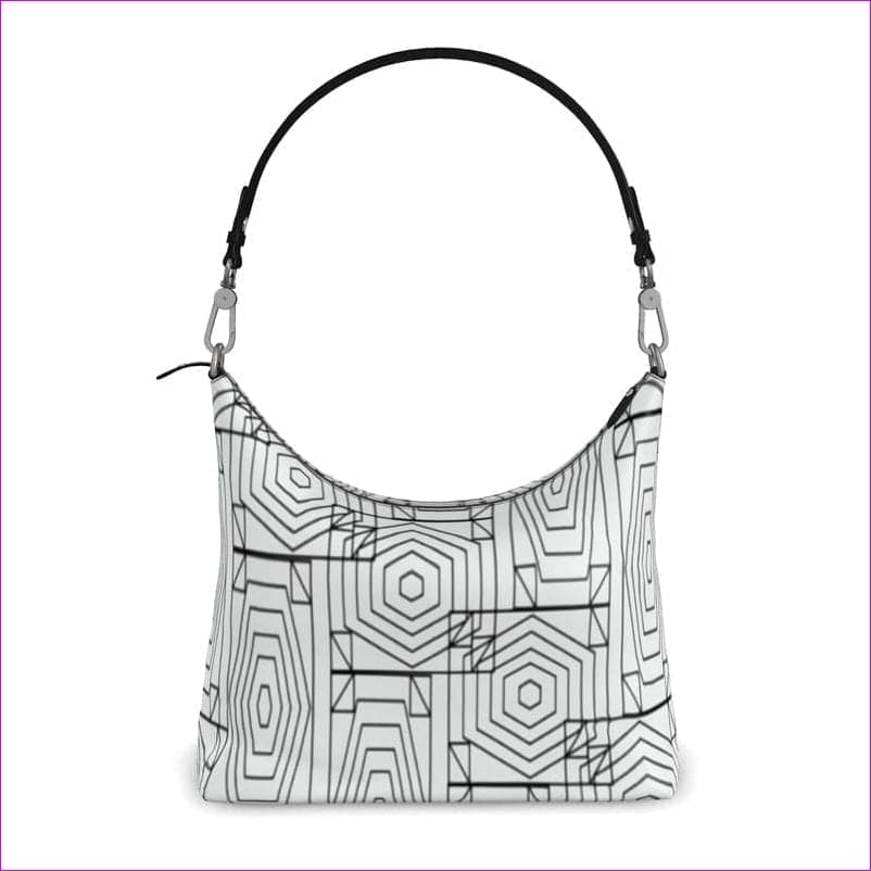 Geode Authentic Leather Square Hobo Bag - handbag at TFC&H Co.