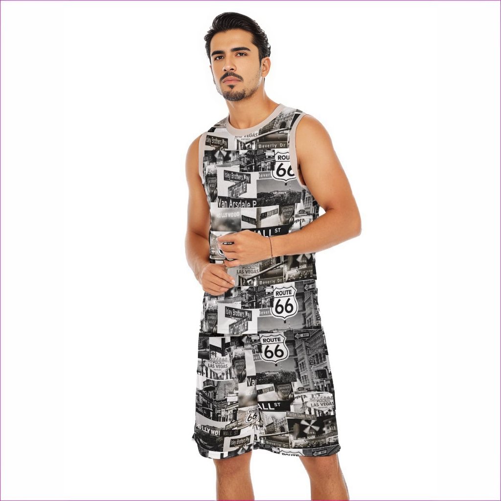 - Greyed Streets Men's Basketball Clothing Set - mens top & short set at TFC&H Co.