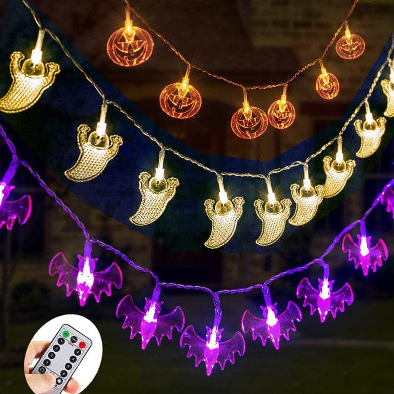 Halloween Remote Control LED Light String Pack - halloween led lights at TFC&H Co.