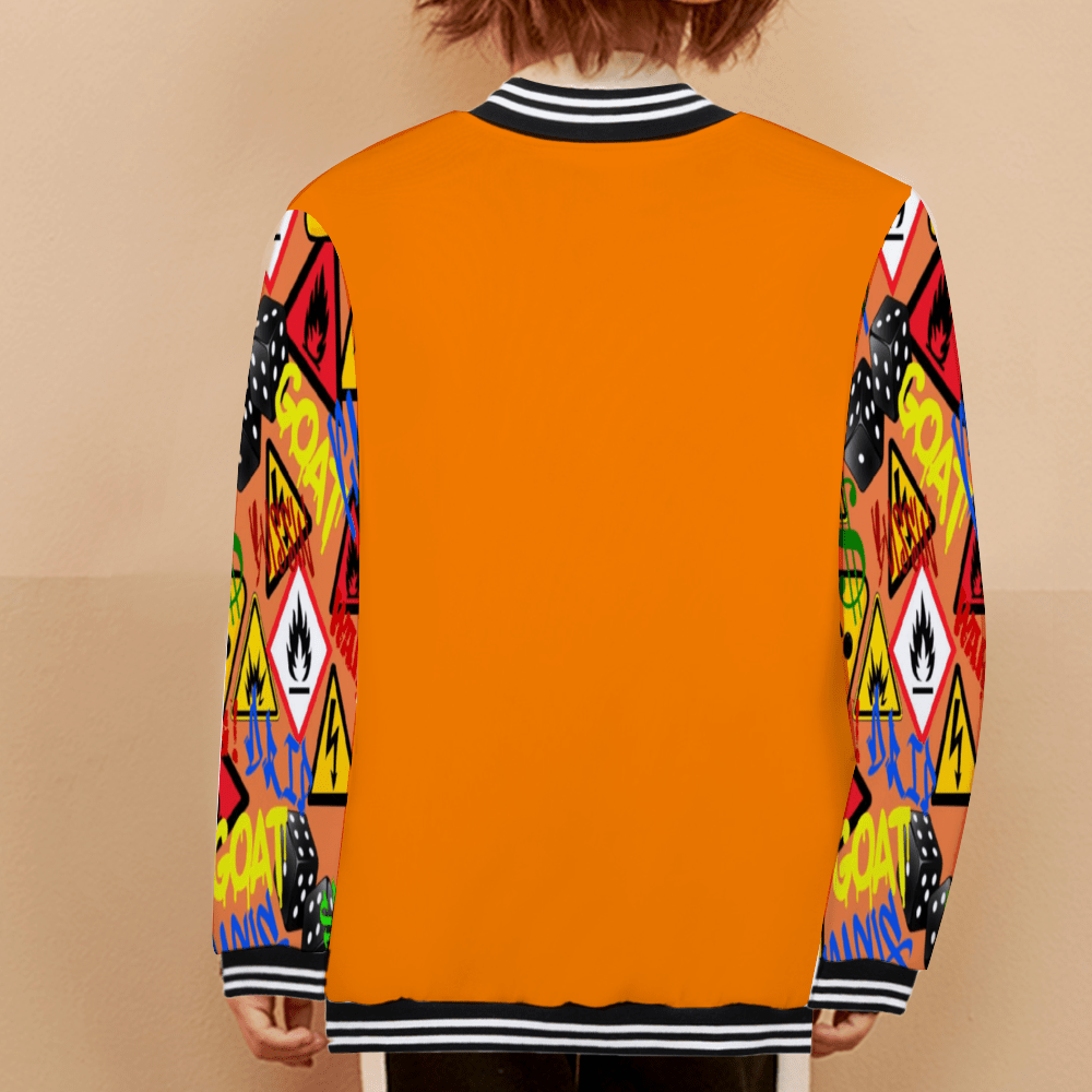 Hazard Kids' Slim Fit Thin Japanese Terry Baseball Jacket - kid's jacket at TFC&H Co.