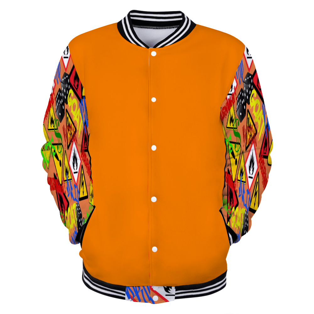 Hazard Kids' Slim Fit Thin Japanese Terry Baseball Jacket - kid's jacket at TFC&H Co.