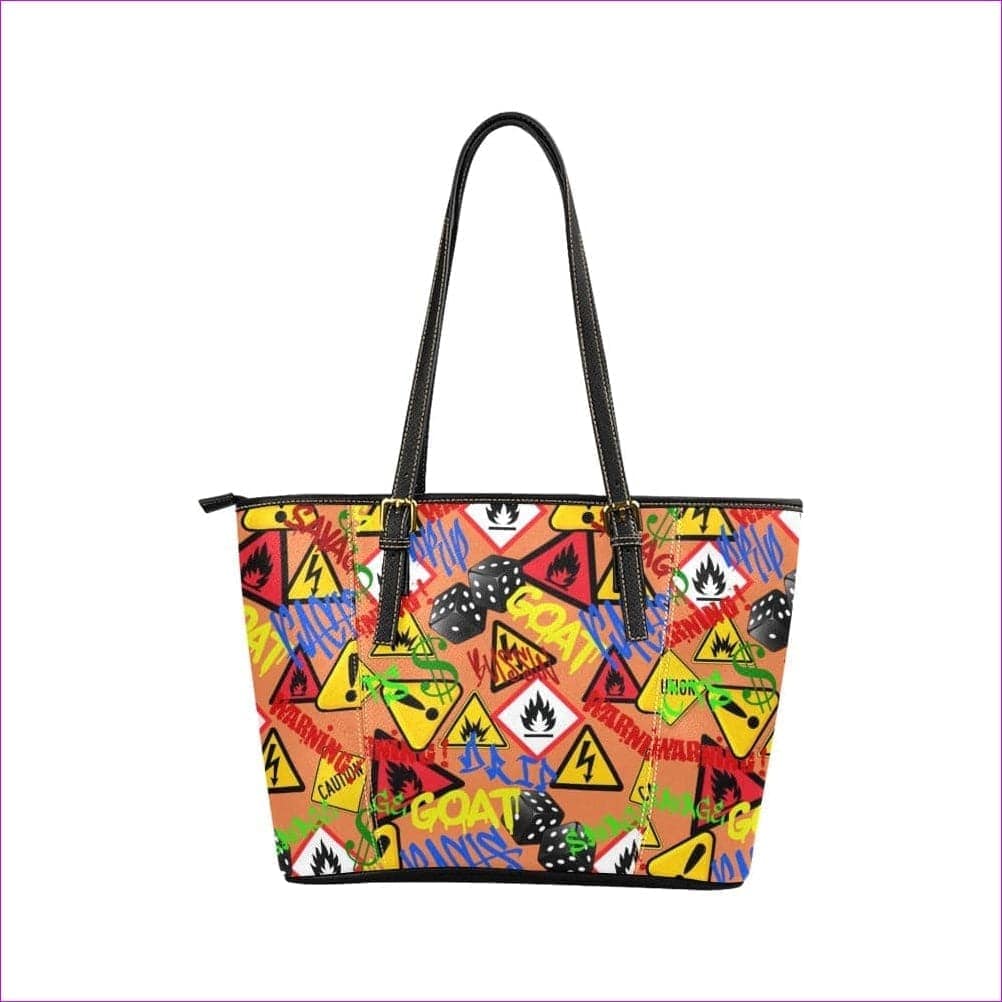 Hazard Leather Tote Bag - Tote bags at TFC&H Co.