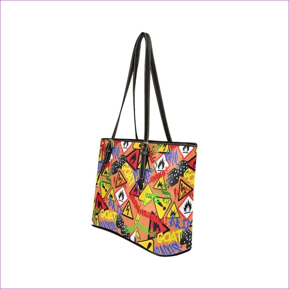 Hazard Leather Tote Bag - Tote bags at TFC&H Co.