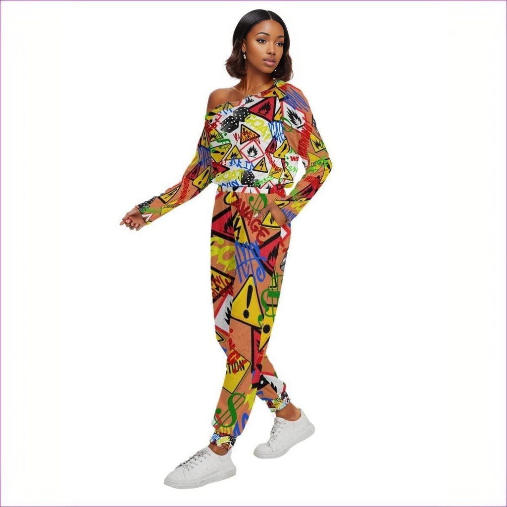 Hazard Womens Off-Shoulder Jumpsuit - women's jumpsuit at TFC&H Co.