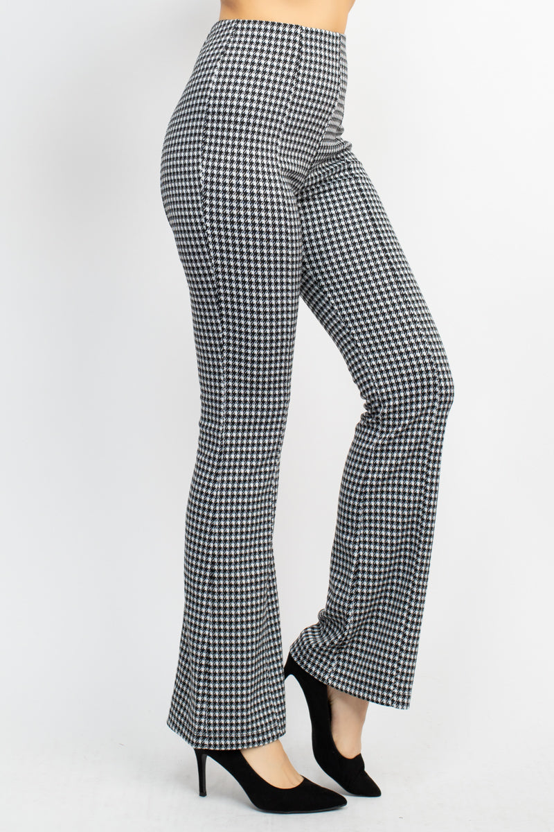 - Houndstooth Bell Bottom Pants - Ships from The US - womens pants at TFC&H Co.