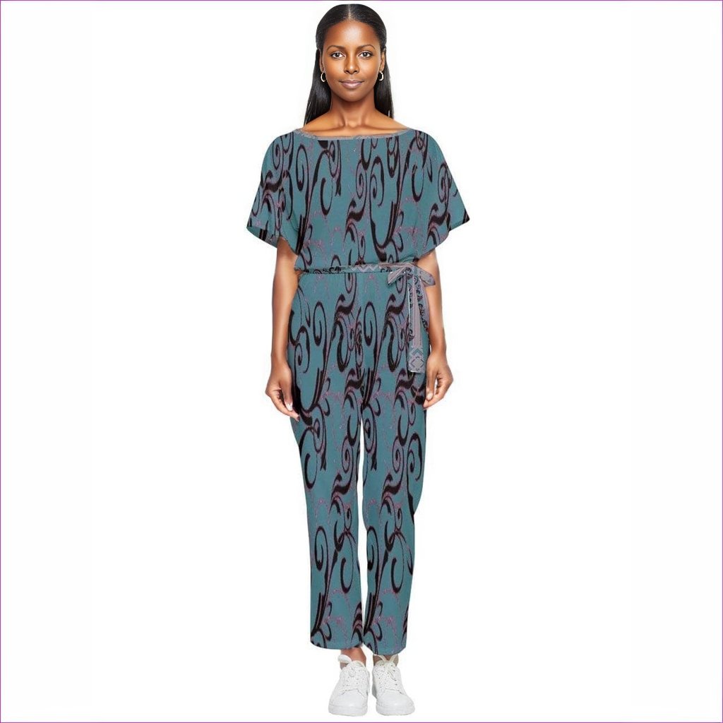 Intricate Batwing Lightweight Jumpsuit - women's jumpsuit at TFC&H Co.