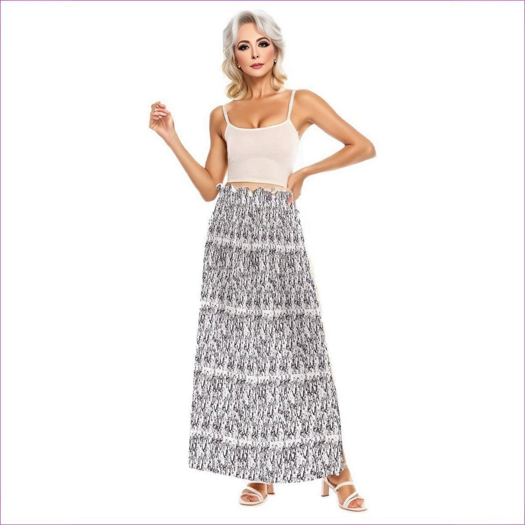 Intricate Womens Side Split Skirt - women's skirt at TFC&H Co.