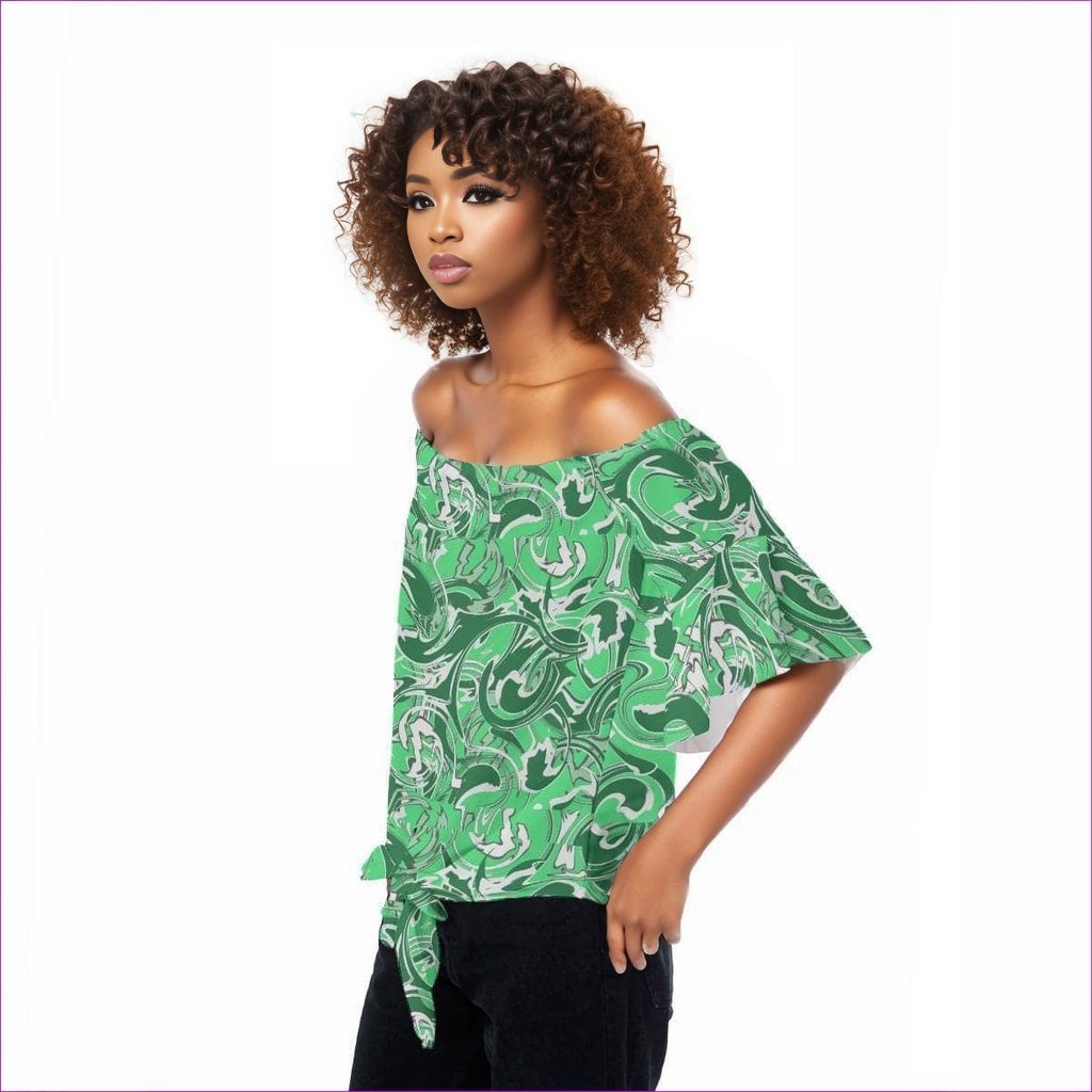 Ivy Womens Off-Shoulder Blouse - women's blouse at TFC&H Co.