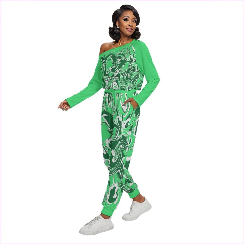 Ivy Womens Off-Shoulder Jumpsuit - women's jumpsuit at TFC&H Co.